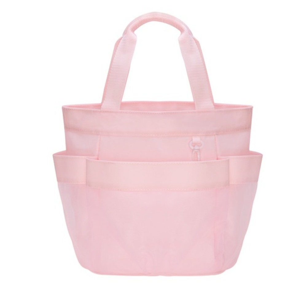 L/S Chic Pink Shower Caddy /Tote Bag /Accessories Mesh Pockets Comfort Handles